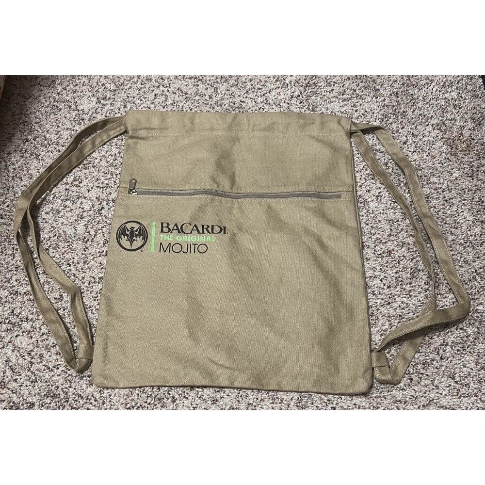 BACARDI RUM HEAVY CANVAS BACKPACK BAG